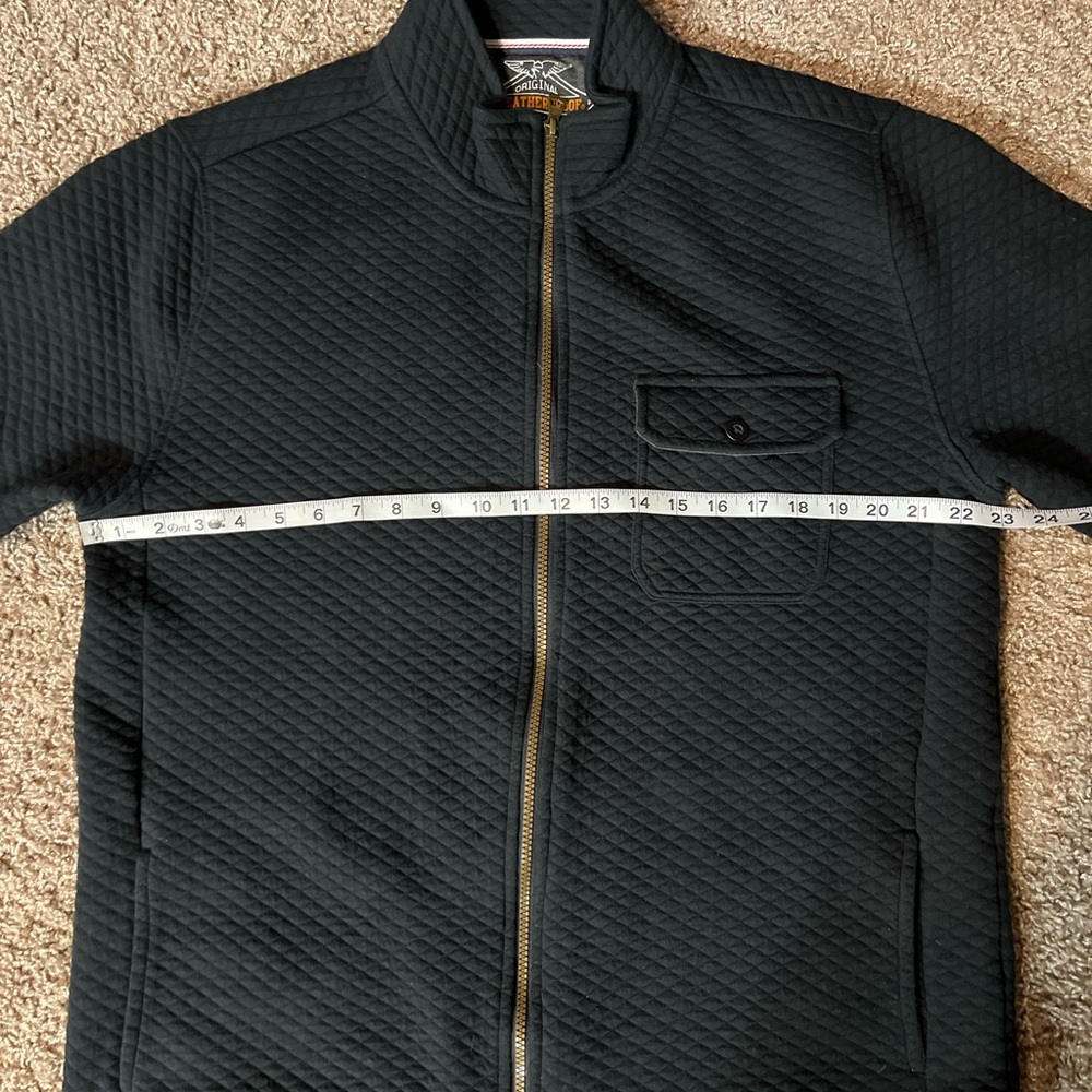 Weatherproof Men's Black Zip-Up Quilted Sweater - Picture 8 of 9